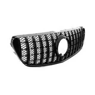 Передня решітка Diamond Black (2014-2019 для V-class) Mercedes Vito/V-class W447 2014- рр. фото 3