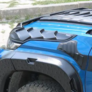 Комплект накладок на капот DRAGON (2019+, 3 шт) Mitsubishi L200 2015-2024 рр. фото 4